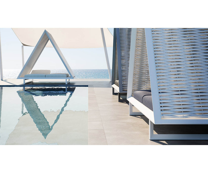 Vineyard Daybed Woven Rope Roof | Vondom