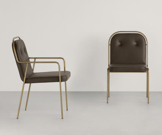 High end Olimpia P Dining Armchair by Frag Casa Design