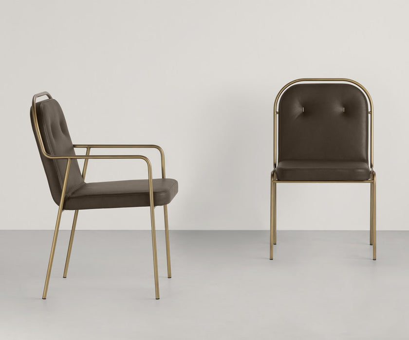 High end Olimpia P Dining Armchair by Frag Casa Design