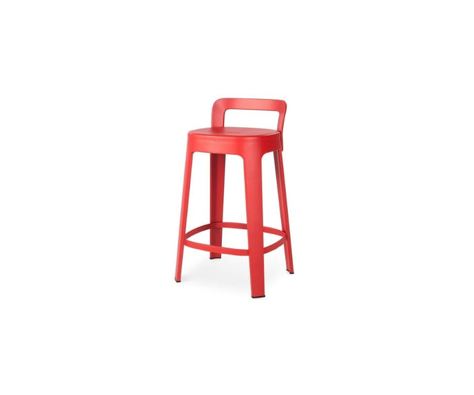 High end Ombra Stool With Backrest by RS Barcelona Casa Design