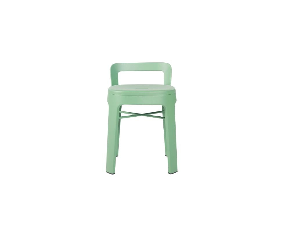 High end Ombra Stool With Backrest by RS Barcelona Casa Design