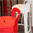 High end Ombra Stool With Backrest by RS Barcelona Casa Design