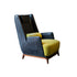 Vibieffe 430 Opera Armchair Black and Yellow