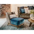 Vibieffe 430 Opera Armchair Blue Velvet Fabric