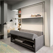 High end Oslo Wall Bed With Sofa by Clei Casa Design