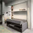 High end Oslo Wall Bed With Sofa by Clei Casa Design