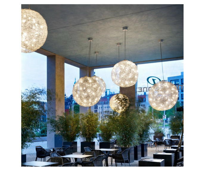 High end Fil de Fer Outdoor Suspension Lamp by Catellani & Smith Casa Design