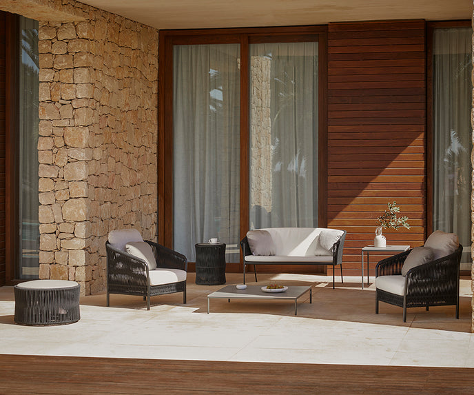 Weave Round Ottomans | Point 1920