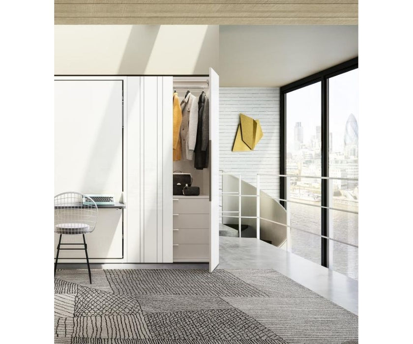 High end Penelope 2 Wall Bed With Desk by Clei Casa Design
