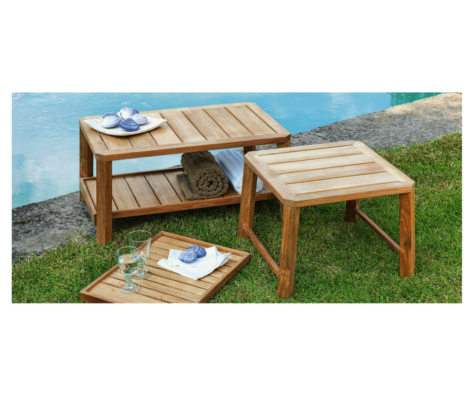 High end Petit Club Square Side Table by Ethimo Casa Design
