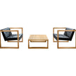 High end Banca Lounge Teak Sofa by Fueradentro Casa Design