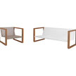 High end Banca Lounge Teak Sofa by Fueradentro Casa Design