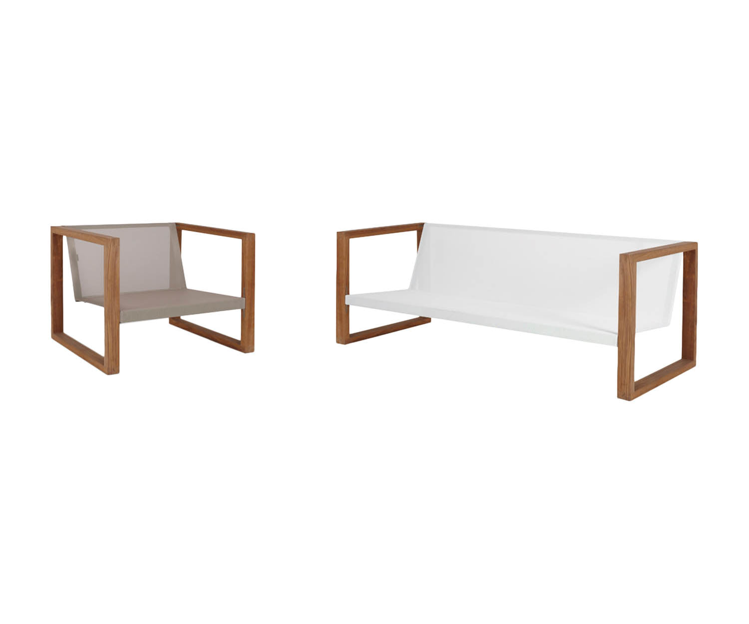 High end Banca Lounge Teak Sofa by Fueradentro Casa Design