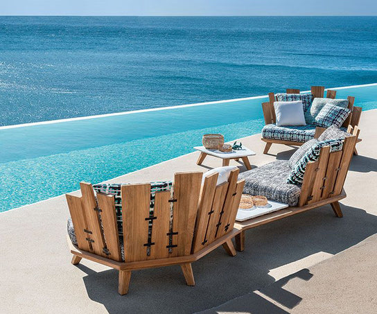 Rafael Lounge Armchair with Coffee Table I Ethimo