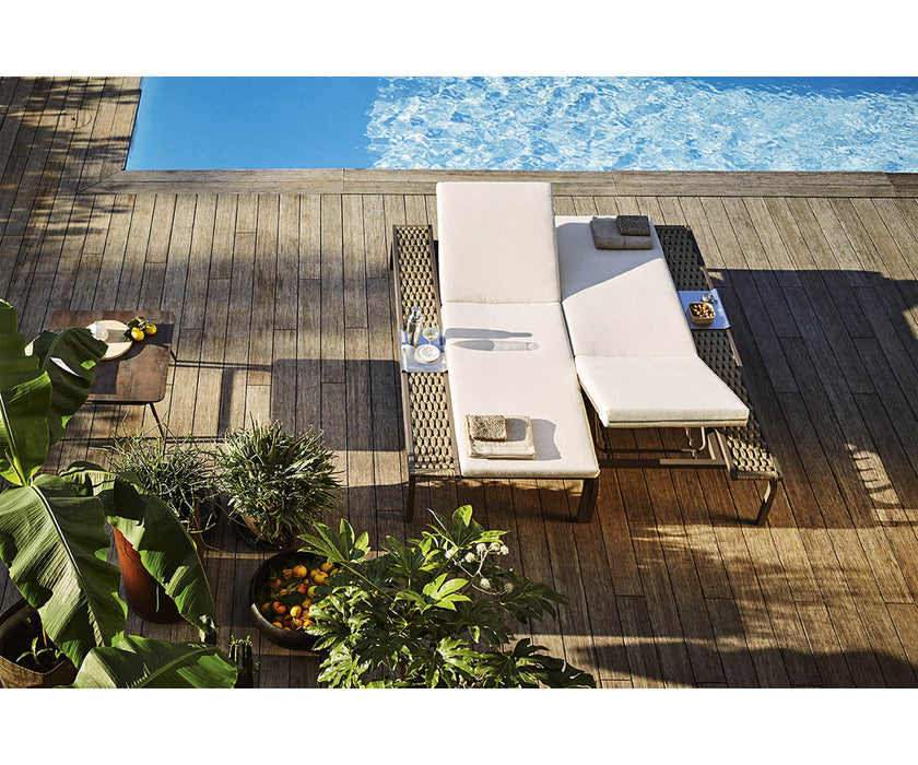 High end Portofino ART. 9749 Sunbed by Roberti Rattan Casa Design