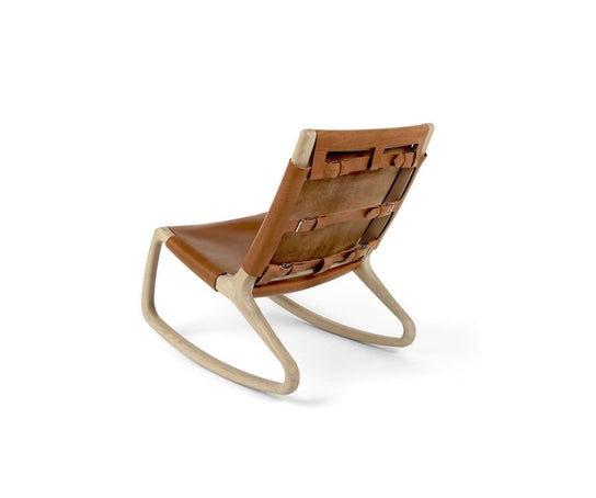 Rocker White Matt Lacquered Oak Mater
