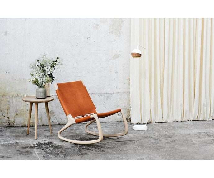 Rocker White Matt Lacquered Oak Mater