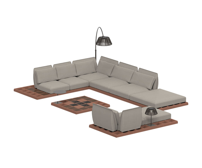 Mozaix Outdoor Lounge Set Mahogany Royal Botania