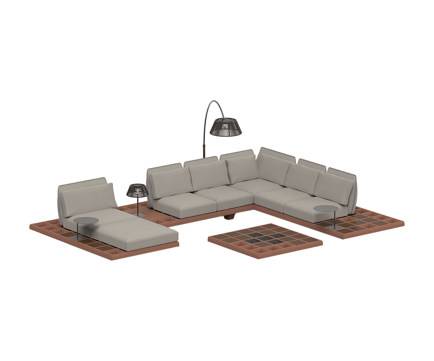 Mozaix Outdoor Lounge Set Mahogany Royal Botania