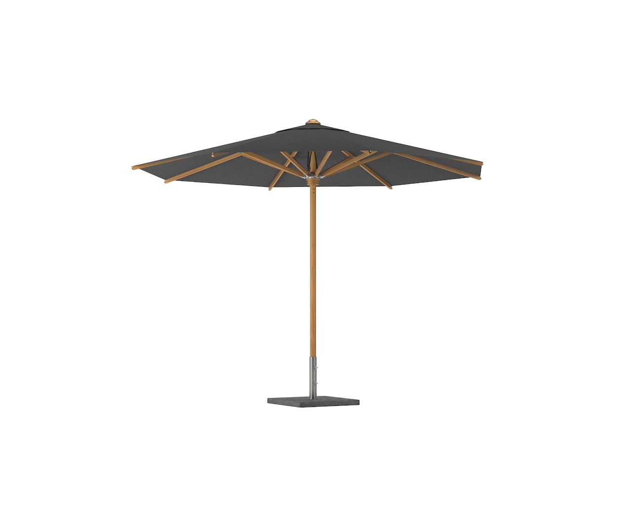 Shady Umbrella Round Teak Pole | Royal Botania