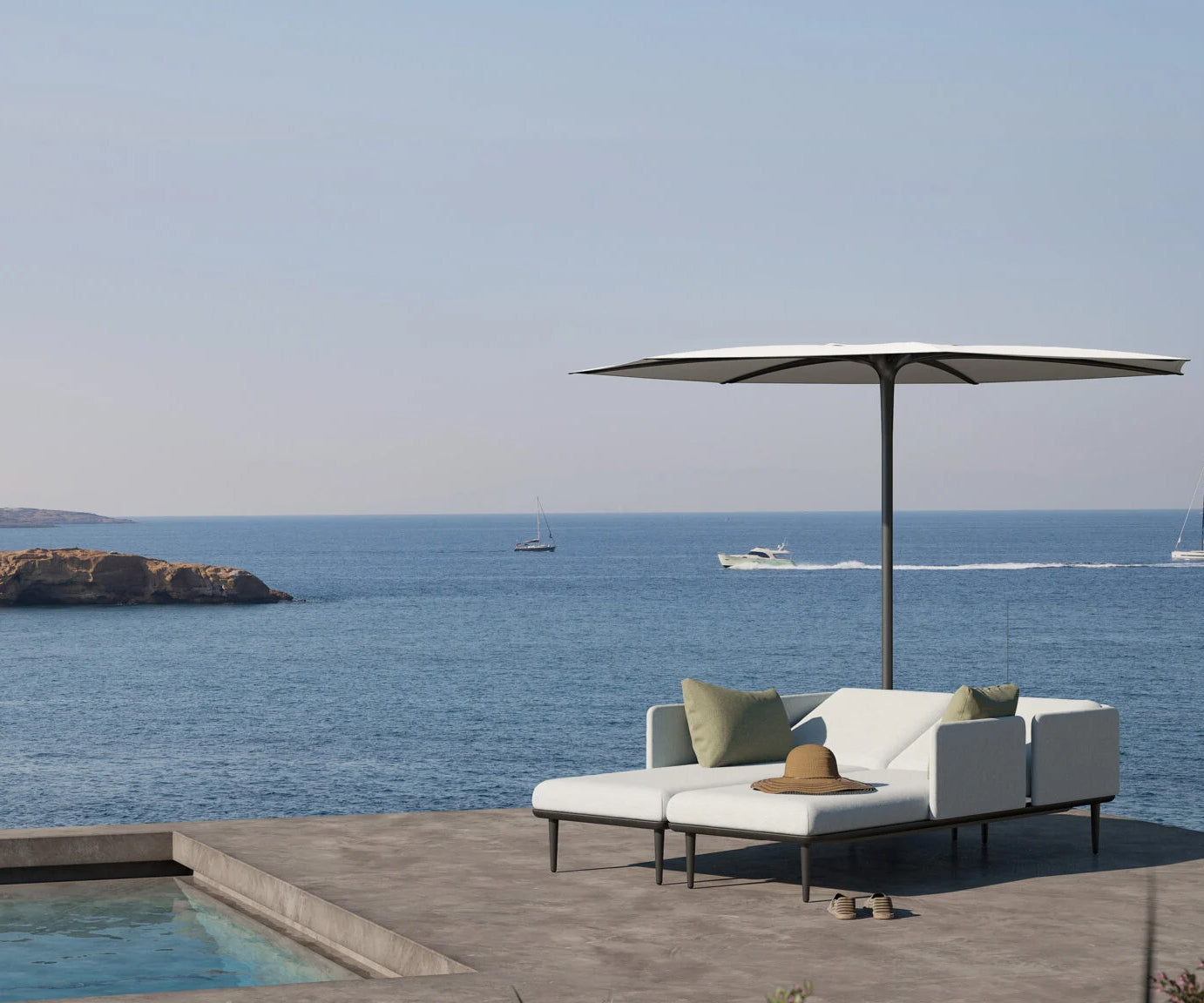 Styletto Lounge Double Sunbed | Royal Botania