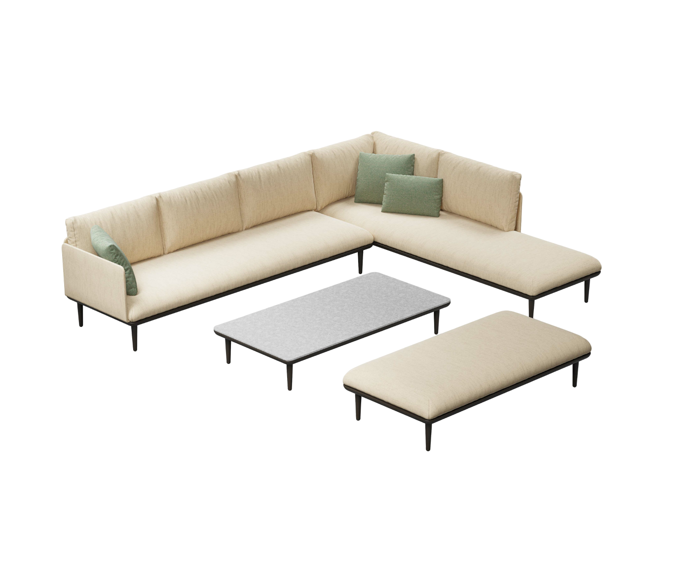 Styletto Lounge Sectional Sofa | Royal Botania