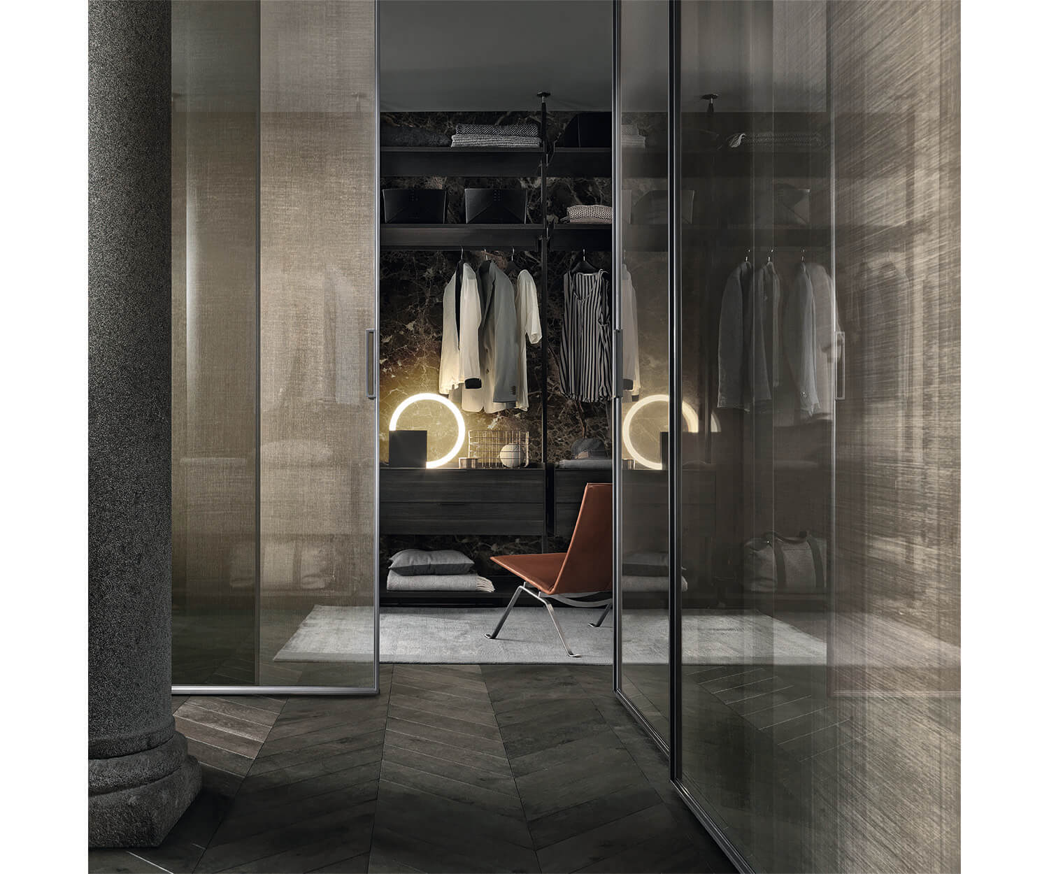 Velaria sliding doors Rimadesio