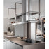 High end Floor Sample Suspended Kitchen Shelf with LED light by Molteni&C Casa Design
