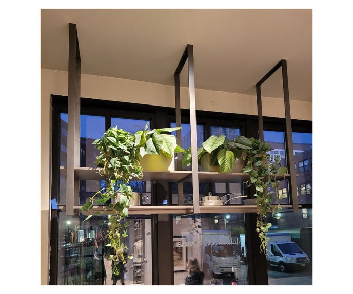 High end Floor Sample Suspended Kitchen Shelf with LED light by Molteni&C Casa Design