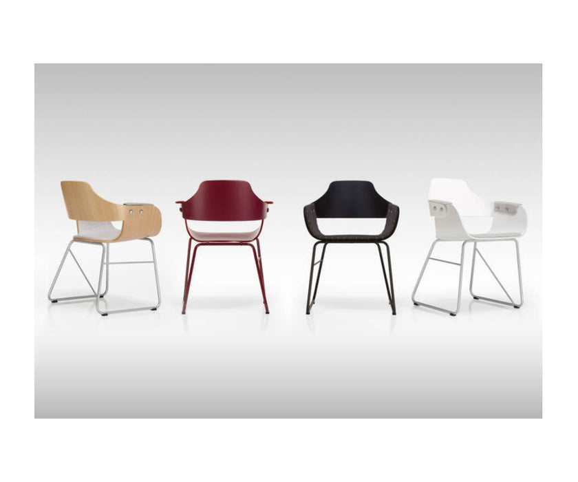 High end Showtime Dining Chair - Sled Base by BD Barcelona Casa Design