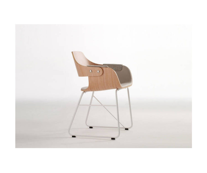 High end Showtime Dining Chair - Sled Base by BD Barcelona Casa Design