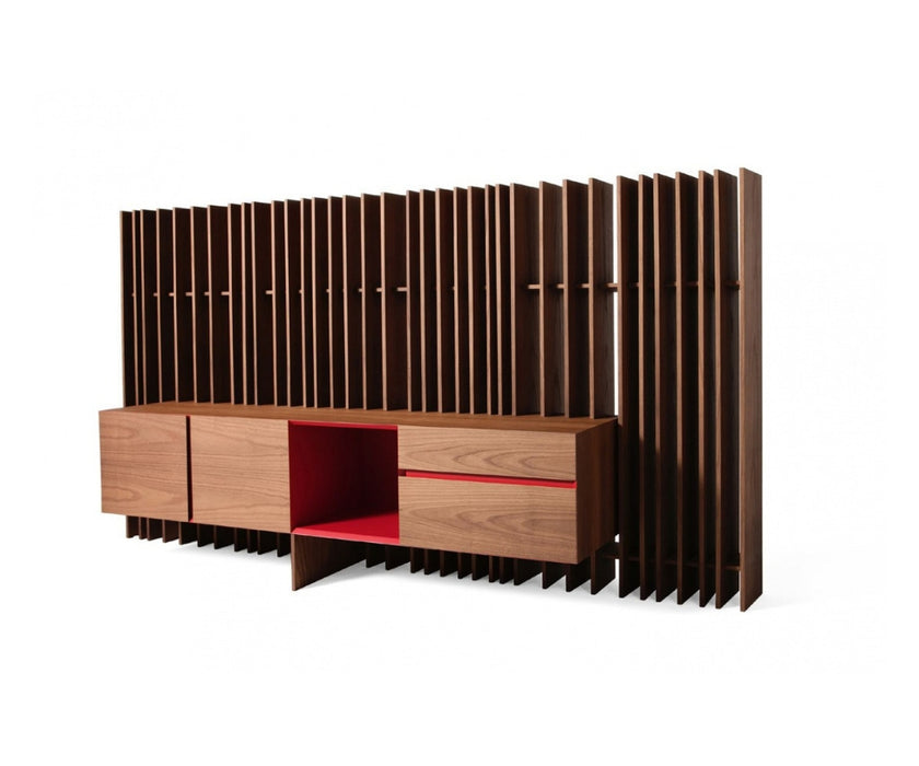 Sipario LC Divider with Credenza