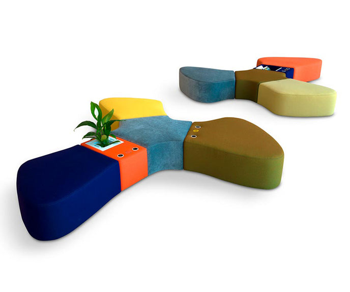 Sir-Pent Poufs and Modular System Adrenalina
