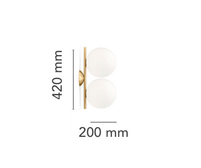 High end IC Double Wall & Ceiling Light by Flos Casa Design