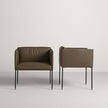 High end Square Dining Armchair by Frag Casa Design