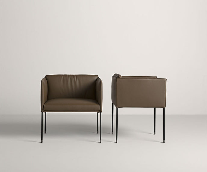 High end Square Dining Armchair by Frag Casa Design