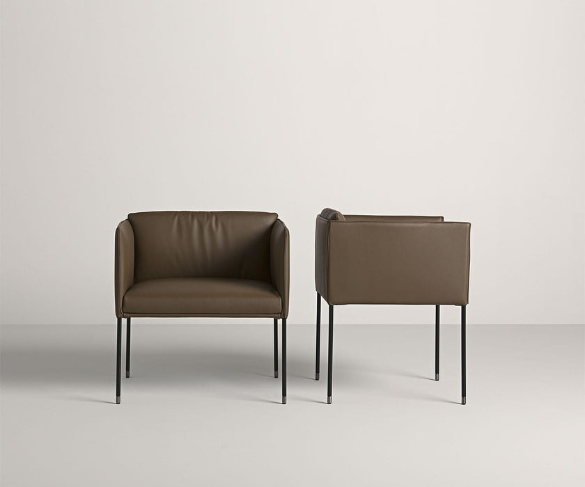 High end Square Dining Armchair by Frag Casa Design