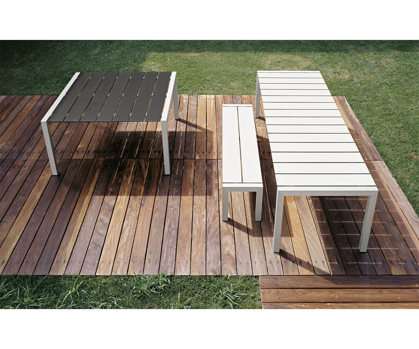 High end Sushi Slatted Outdoor Dining Table by Kristalia Casa Design