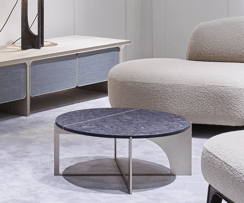 Hyperbol Coffee Table and Stool Paolo Castelli