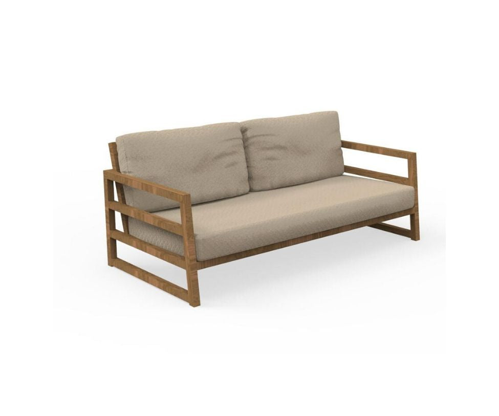 Alabama Iroko Two-Seater Sofa