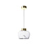 Leucos Aella Bold Suspension Transparent and Gold