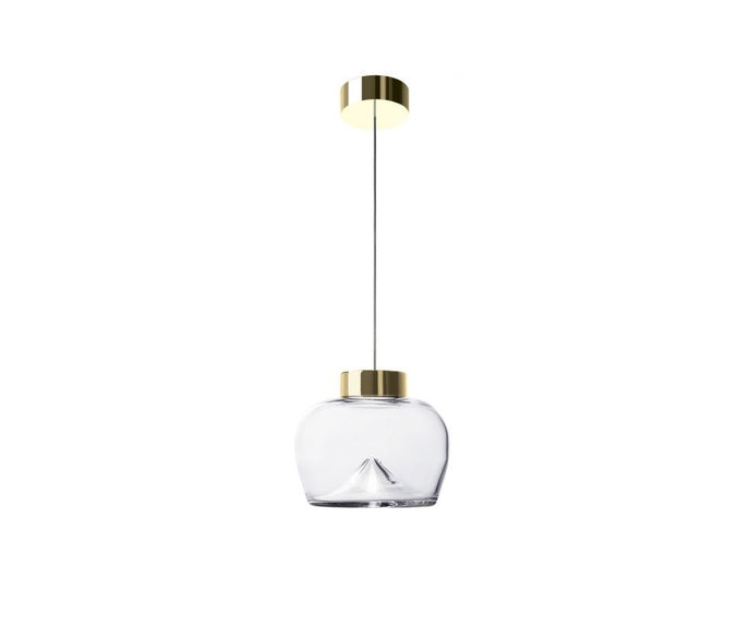 Leucos Aella Bold Suspension Transparent and Gold