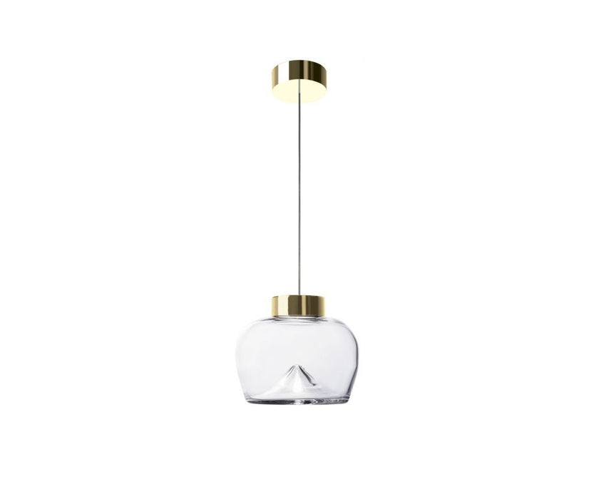 Leucos Aella Bold Suspension Transparent and Gold