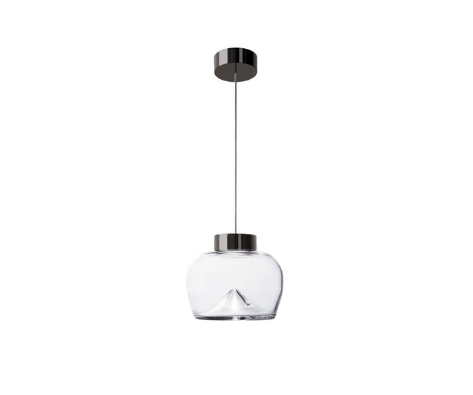 Leucos Aella Bold Suspension Transparent and Gunmetal