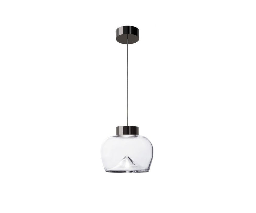 Leucos Aella Bold Suspension Transparent and Gunmetal