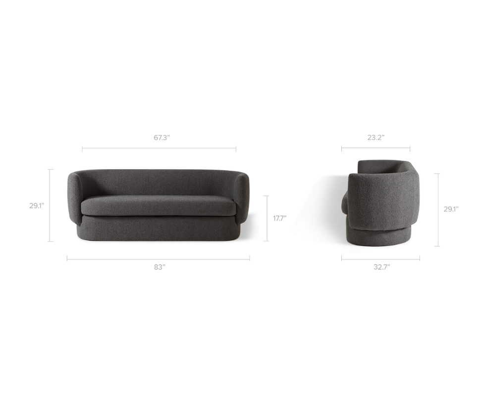 Swagger 83&quot; Fabric Sofa by Kardiel