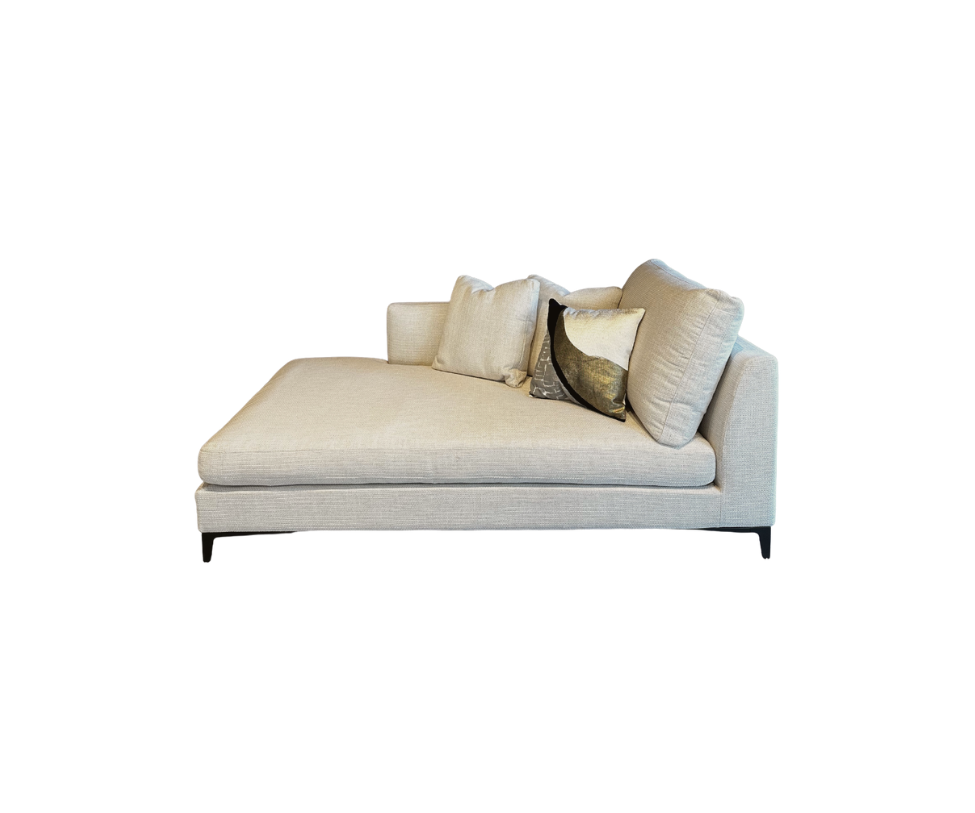 FLOOR SAMPLE CRESCENT CHAISE LOUNGE by Camerich