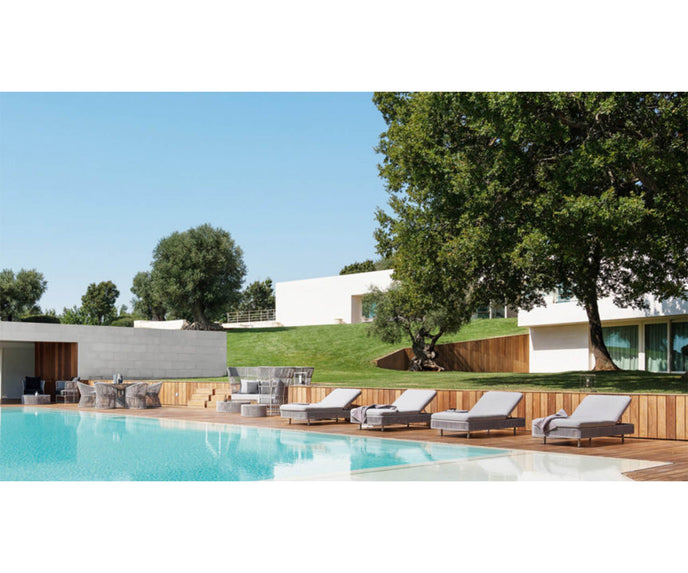 High end Tibidabo Sunlounger by Varaschin Casa Design