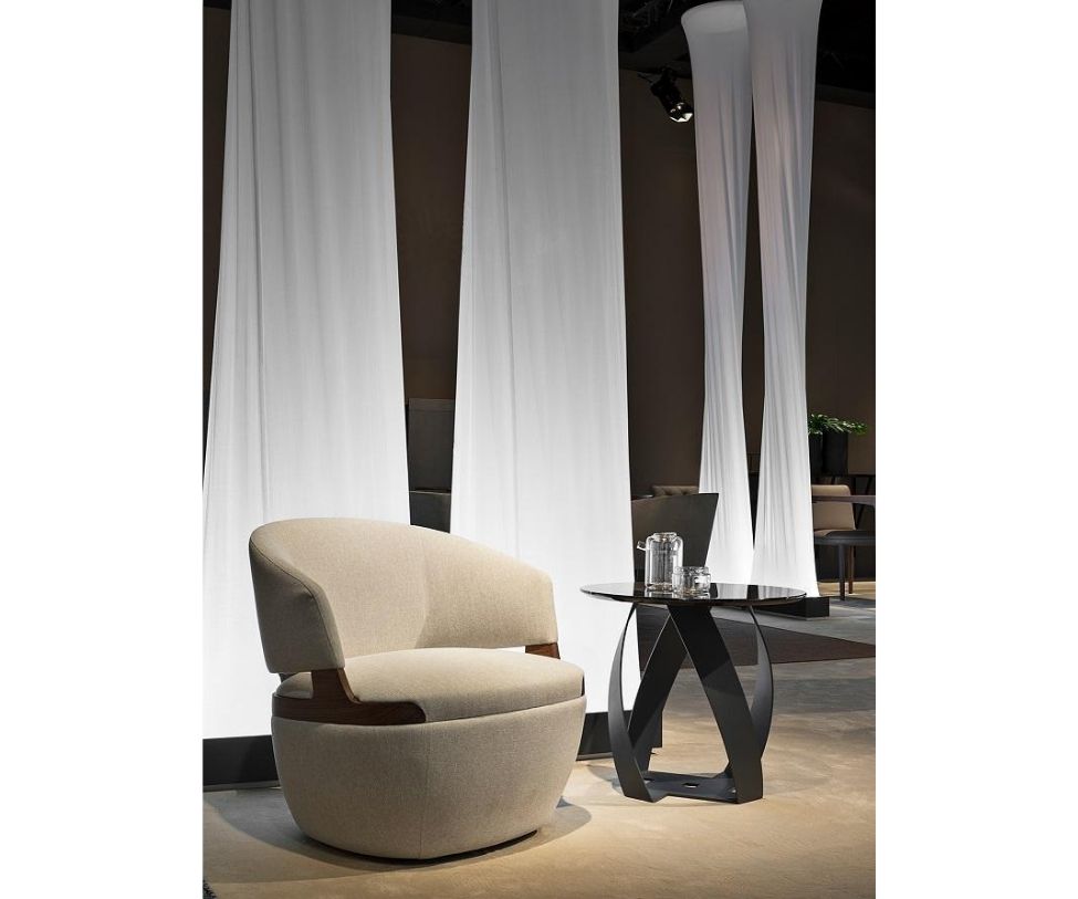 High end Velis 942/PLAG Swivel Armchair by Potocco Casa Design