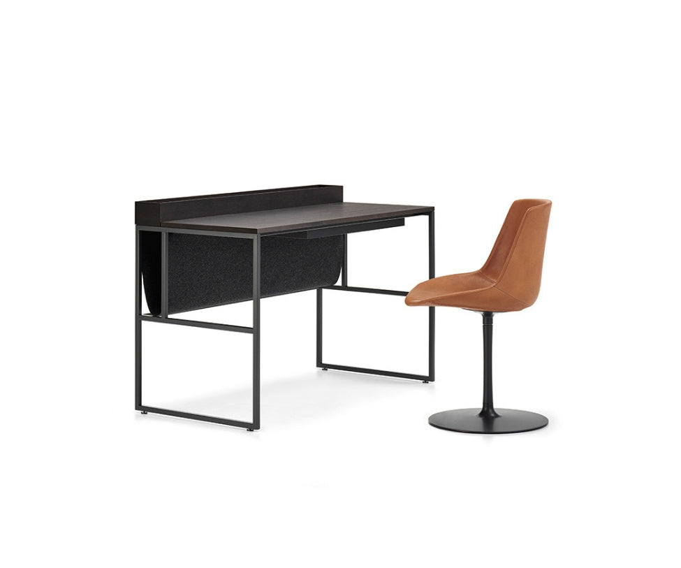 MDF Italia 20 Venti Home Desk Black Frame and Chair